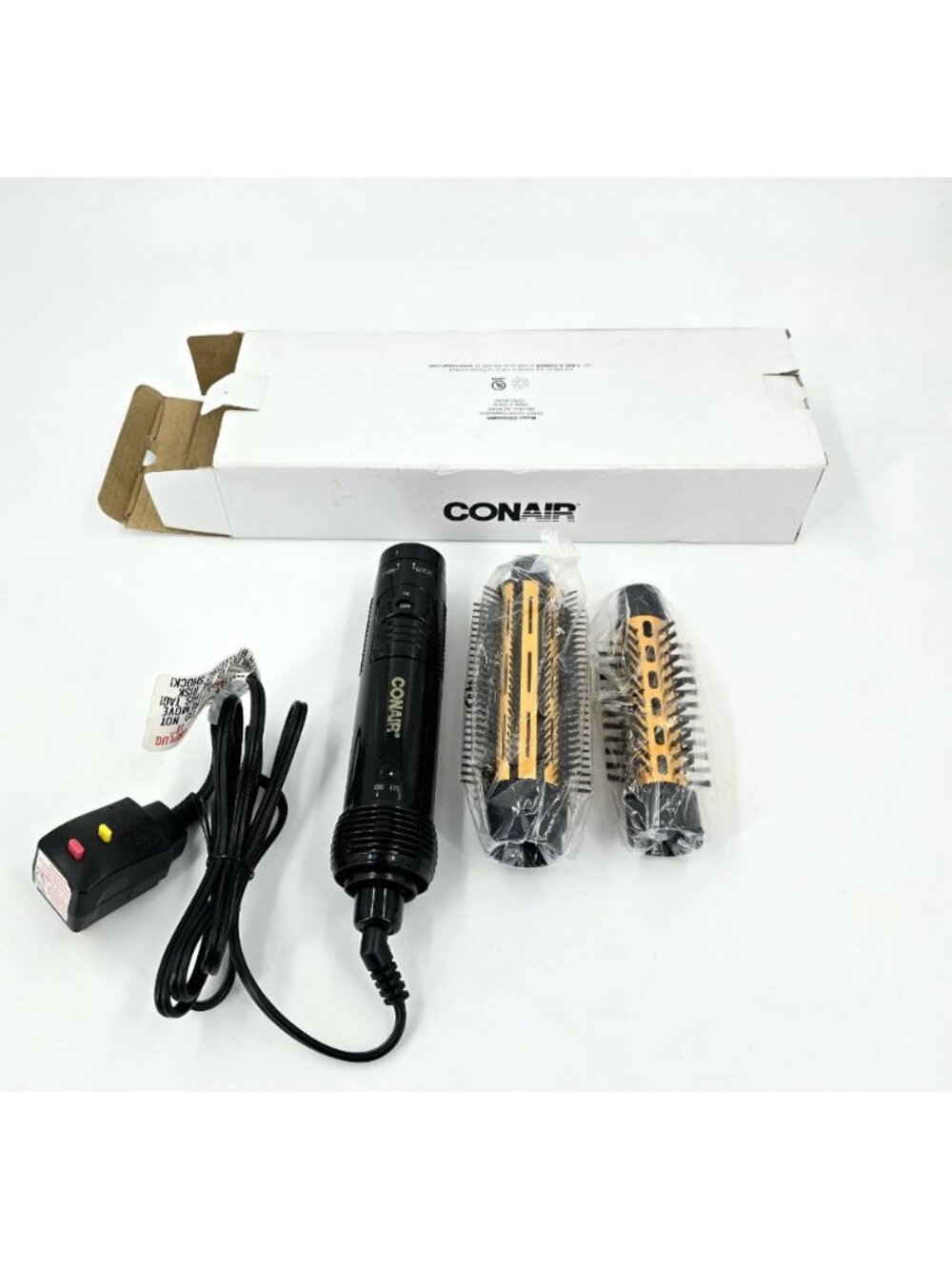 Conair 2-in-1 Hot Air Curling Combo Includes 1.5" Curl Brush and 1Inch Aluminum